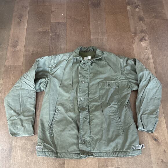 VTG Army Cold Weather Field Jacket XLarge Cape Romain 10 - Picture 1 of 6